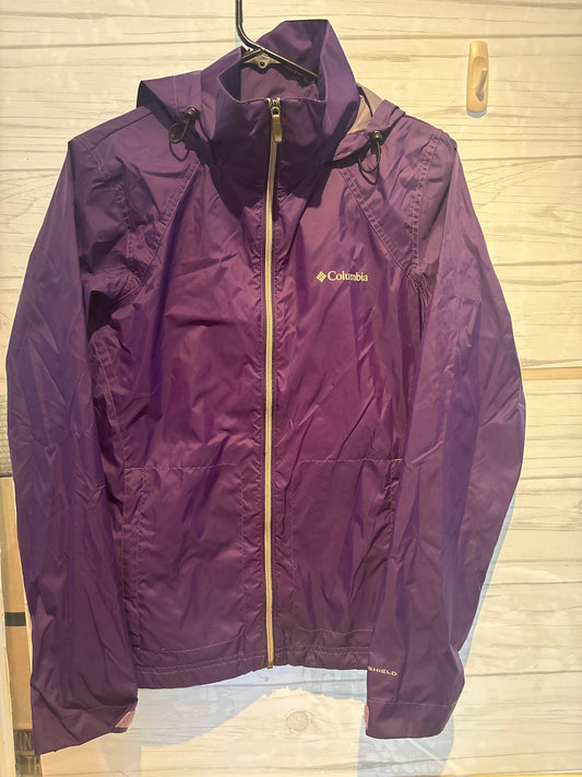 Columbia Womens size m Columbia water resistant jacket - purple hooded Women's - M