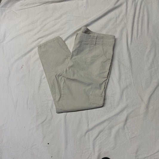 Liz Claiborne - Ladies - Sz 14 - Cotton/Spandex Tan pants- Straight Let with Side Pocket Women's 14