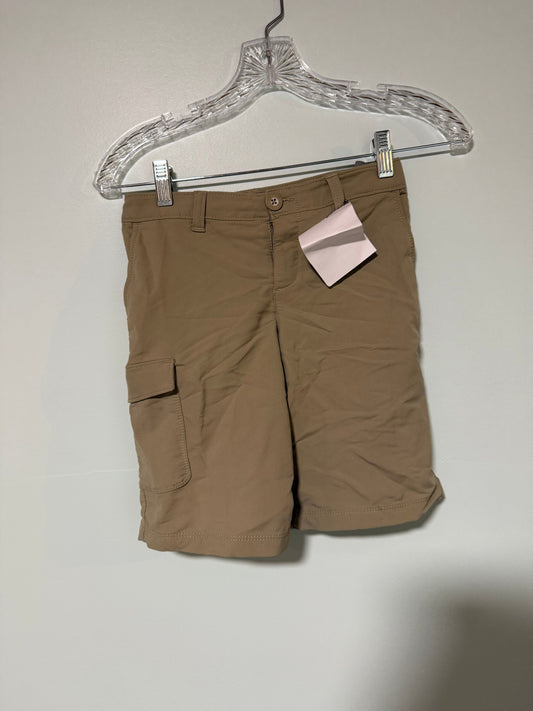 Under Armour Size XS on tag. Tan shorts Junior 8