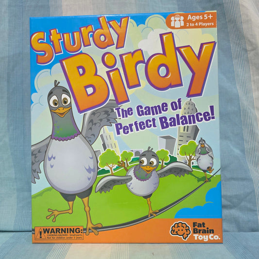 Sturdy Birdy board game by Fat Brain Toy Co designed for 2-4 players ages 5 and up. Games
