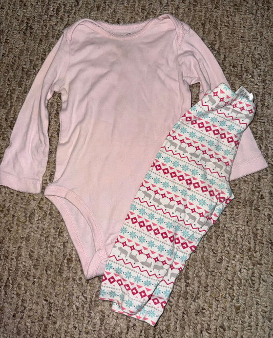 Carters pink and winter tribal pants set 12 months Carters pink and winter tribal pants set 12 months 12 Months