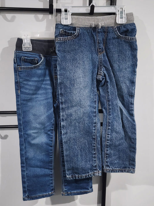 Children's Place & Wonder Nation, 3T, Jeans 2 Pairs, like New 3T