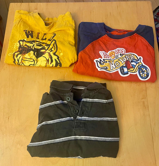 Sonoma, Wonder Kids, Old Navy Two long sleeve tshirts and one long sleeve button up 3T