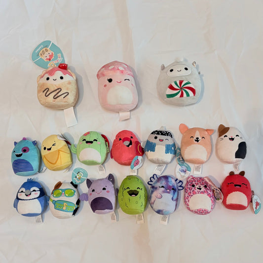 Squishmallows 3 small ones, one is a keychain 14 smaller McDonalds toys Plush Toys