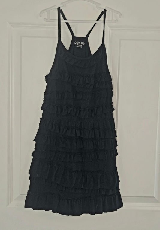 Cherokee Girls' Size 7/8 Black Ruffled Sundress 7