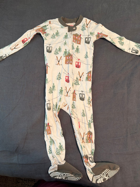 Burts Bees Organic Cotton Skiing onsie- worn once 24 Months