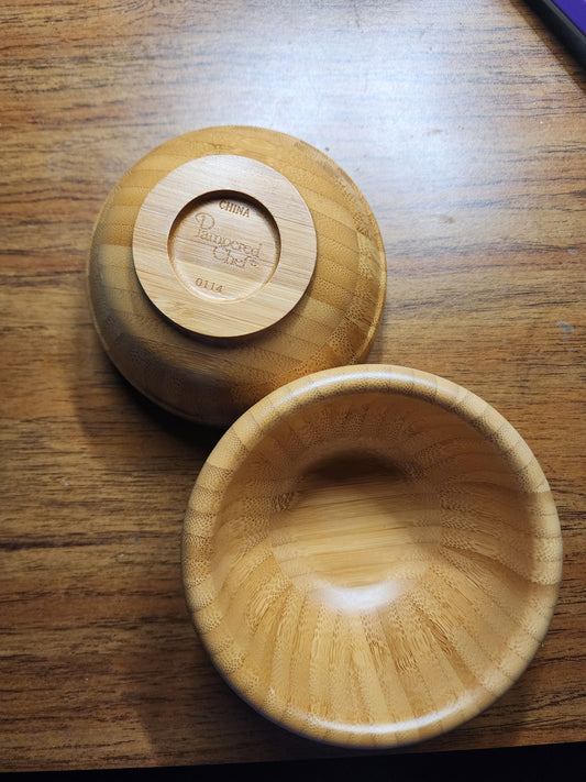 Bamboo Bowls Set of 2, 4 in across Kitchen