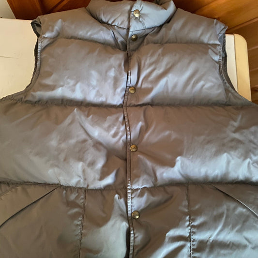 LL Bean Down filled Vest USA Made xl long down vest Snap L.L. Bean Men's - XL
