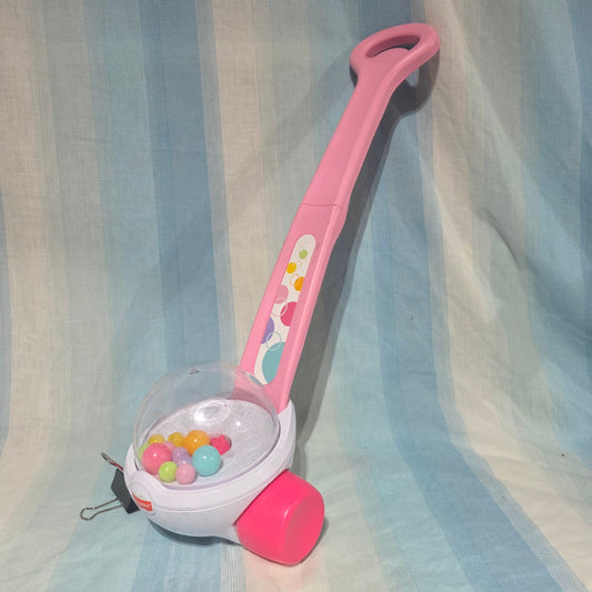 Fisher-Price Corn Popper baby push toy with a pink  Toddler