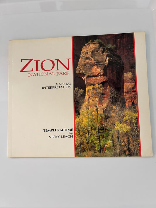 Zion National Park picture book by Nicky Leach 7x8 inches. Color pictures. Paperback. Book-Adults