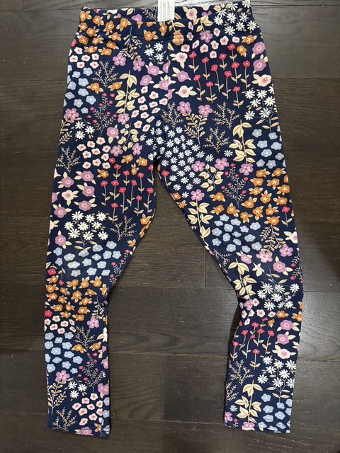 Carters fleece-lined tights with flowers 14
