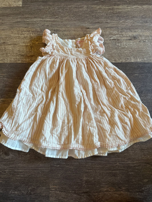 Tommy Bahama Pink striped dress 24 Months