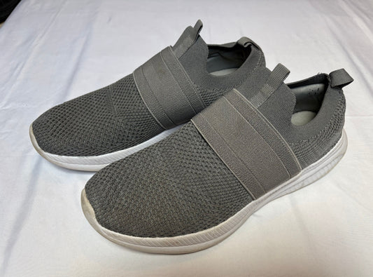 Athletic Works mens gray slip on lightweight shoes sneakers 10 (Adult)