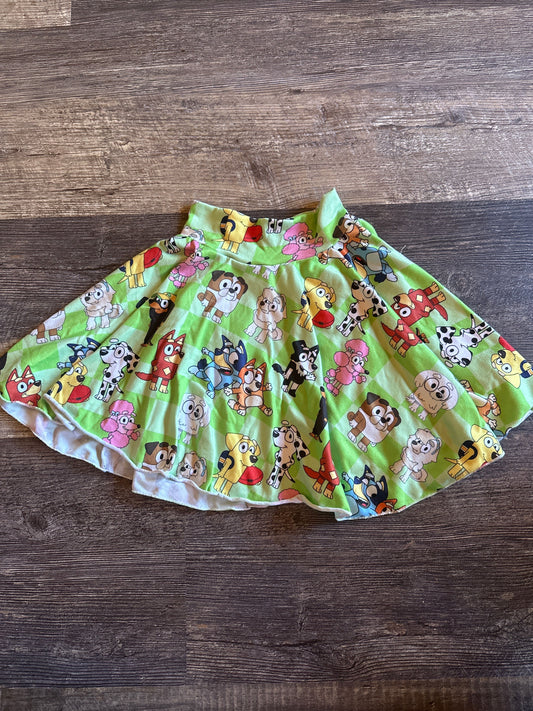 Little Shark Baby Boutique Bluey circle skirt 2T