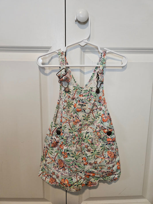 Oshkosh Floral Shorts Overall 2T