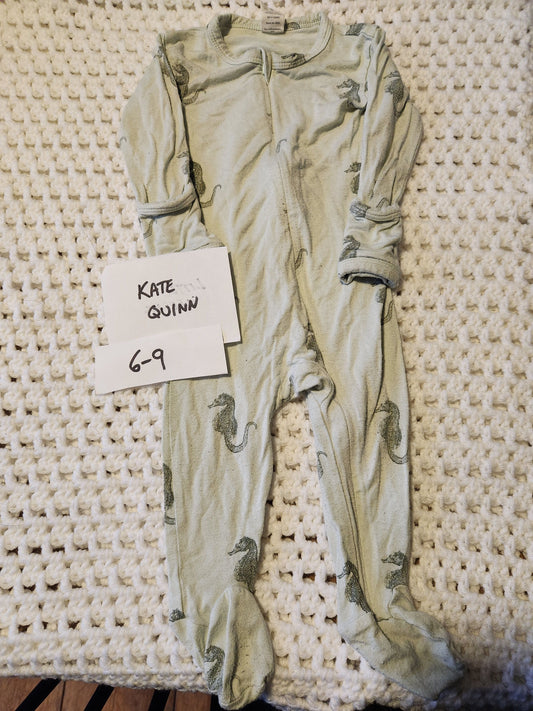 Kate Quinn - 6/9m Bamboo zippy seahorse green 6 Months