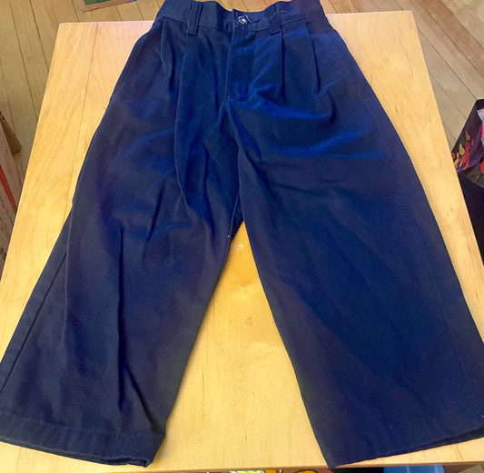 George Navy blue dress/uniform pants with adjustable waist inside 4T/4