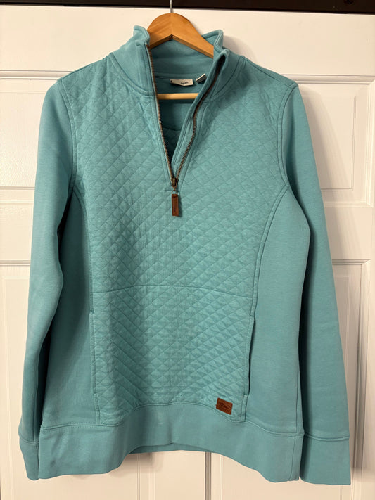 LL Bean Womens size small LL Bean quarter zip/Teal color Women's - S