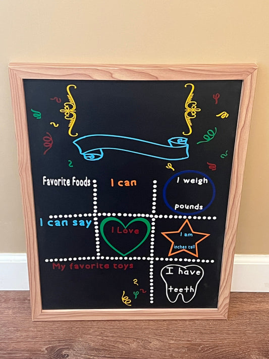 NEW Chalkboard Milestone Sign- Never Used