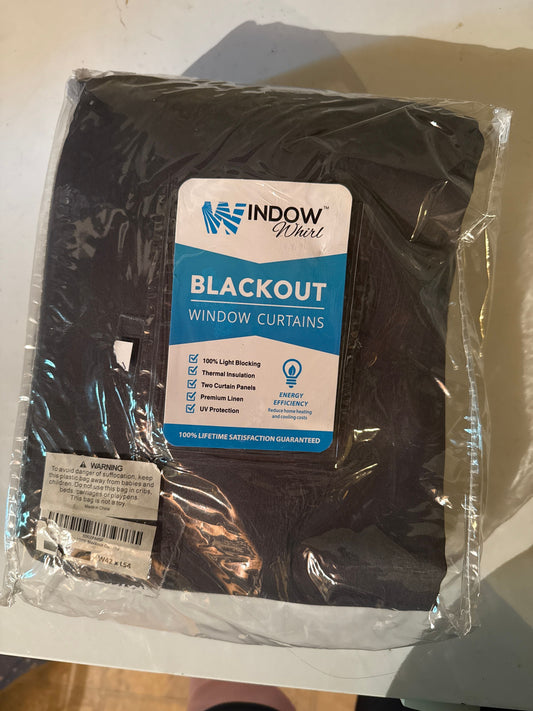 Curtains window Whirl Brand new. Grey. W42 x L 54 2 count Miscellaneous
