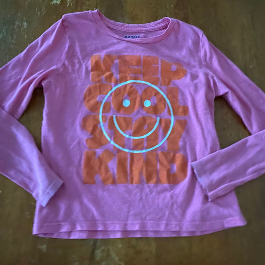 Old Navy Pink Long Sleeve T-shirt tee kindness 8