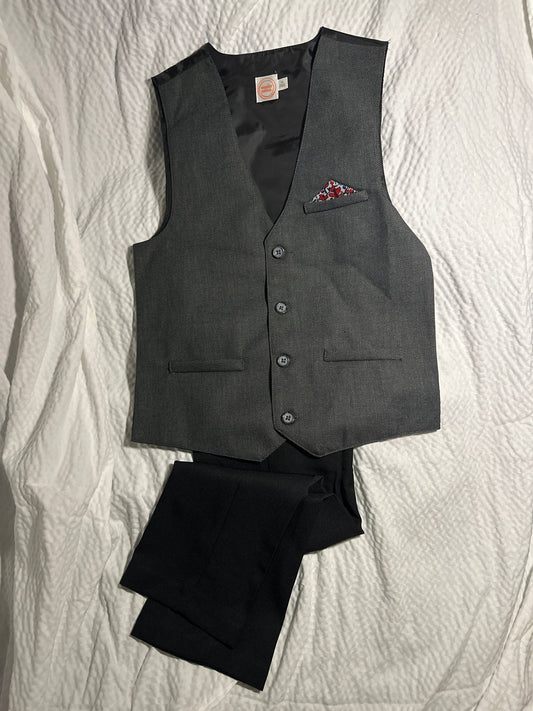 Wonder Nation size 10 vest and black dress pants  10