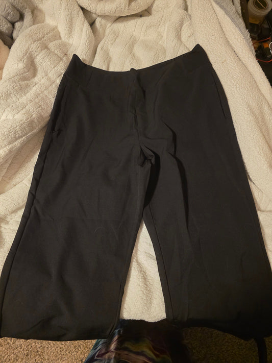 Kirkland Womens pull up black pants size Xl Women's - XL