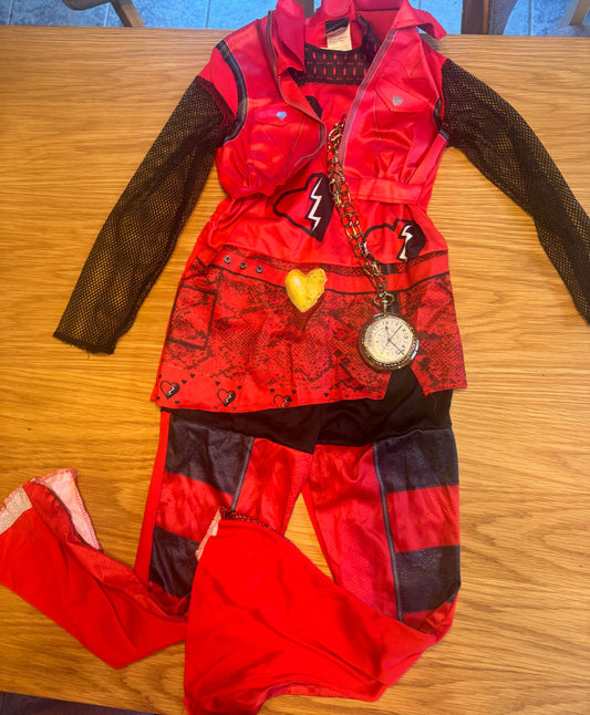 Disney Descendants Red costume with clock Descendants Red costume with clock 8