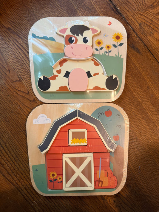 Unknown Two farm puzzles Puzzle
