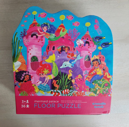 Crocodile creek Kids mermaid palace floor puzzle 36 piece Puzzle
