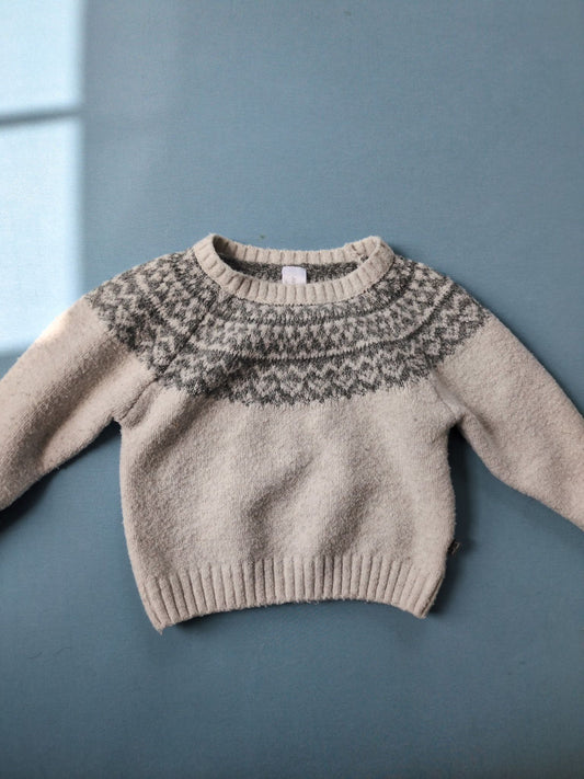 Modern Moments - 12m Super soft fair isle style sweater 12 Months