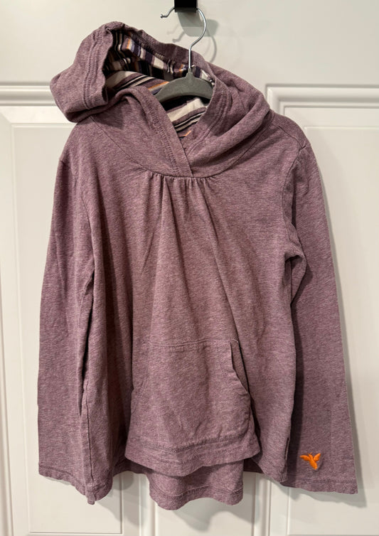 Burts Bees pullover with hood. Size 6 Dusty purple color 6