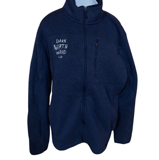 L.L. Bean Colby College full zip sweatshirt fleece Men's - L