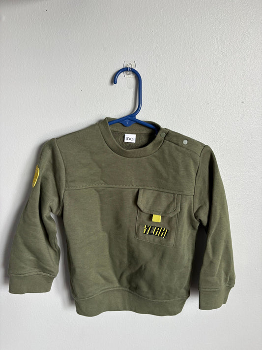 NEW WITH TAGS Army Green Crew Neck Toddler Boy 24 Months