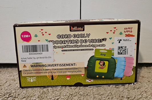Aullsaty Word card reader toddler toy Educational