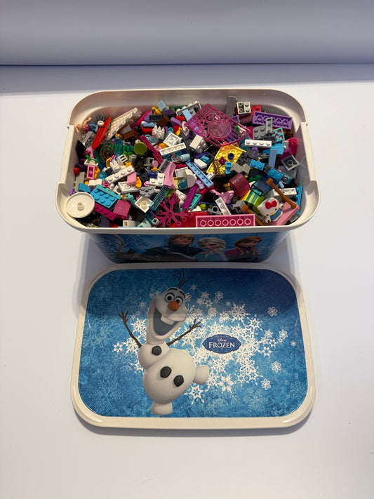 LEGO Frozen Tote Full of Assorted LEGO and Mega Bloks Building