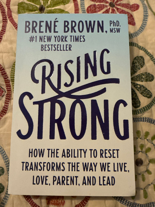 Rising Strong Brene Brown softcover Book-Adults