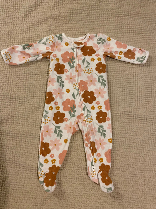 Carters Fleece footed onesie 12 Months
