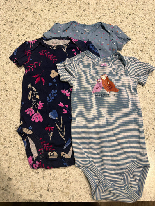 Carters Three 12 Month onesies 12 Months