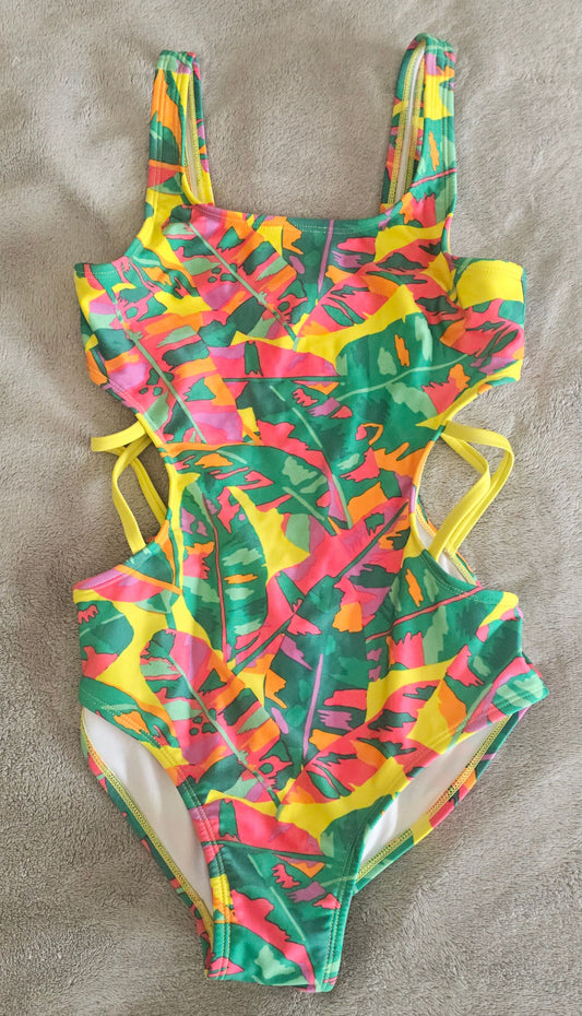 Cat & Jack Girls 10/12 one piece bathing suit 10