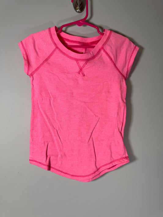 Hanes Bright Pink Athletic Shirt 4T/4