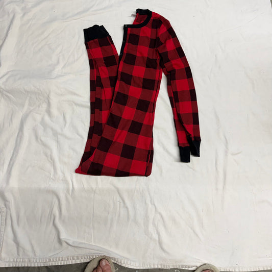 Old Navy - Ladies - Sz XS - NWOT Red/Blk Checked - L Slv - Button Fron 1 Pc Sleepwear Women's - XS