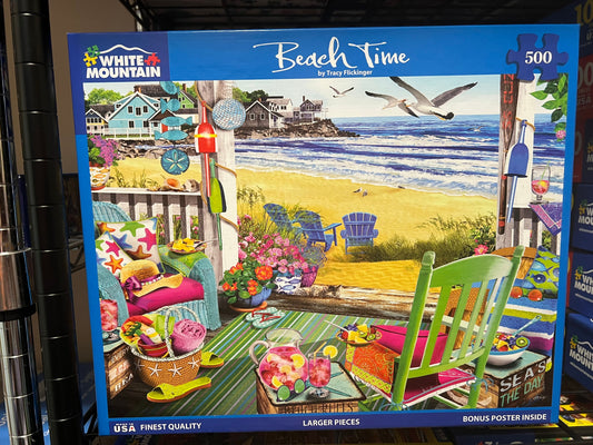 White Mountain Puzzle 500 piece puzzle. No smoking/No pet home. Assembled once.