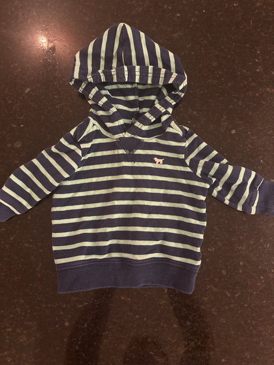 Carters Carters striped hooded sweatshirt size 6M 6 Months