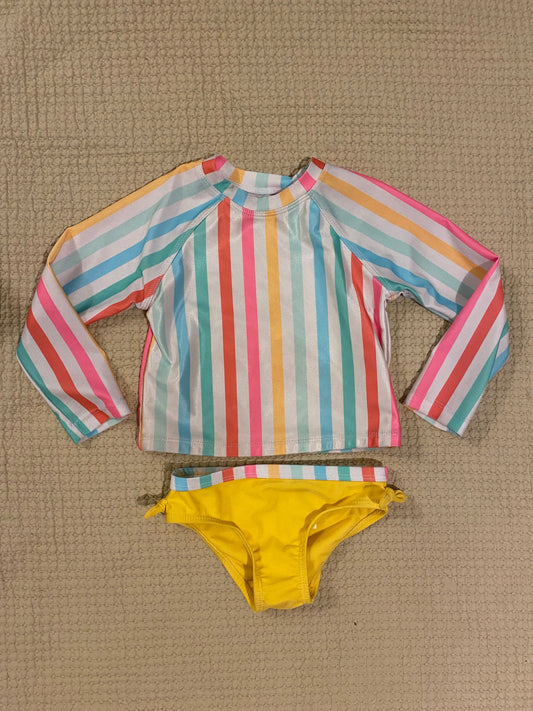 Wonder Nation Long sleeve polyester spandex swim suit 18 Months