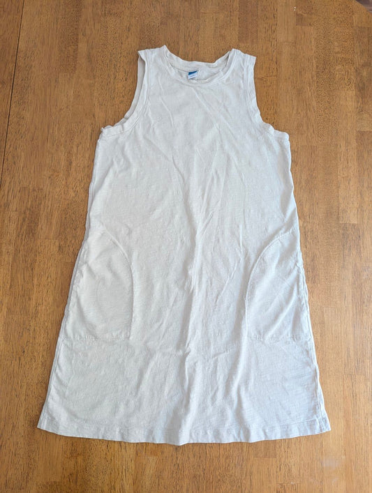 Old Navy, small, tank top dress Cream, cotton, pockets Women's - S