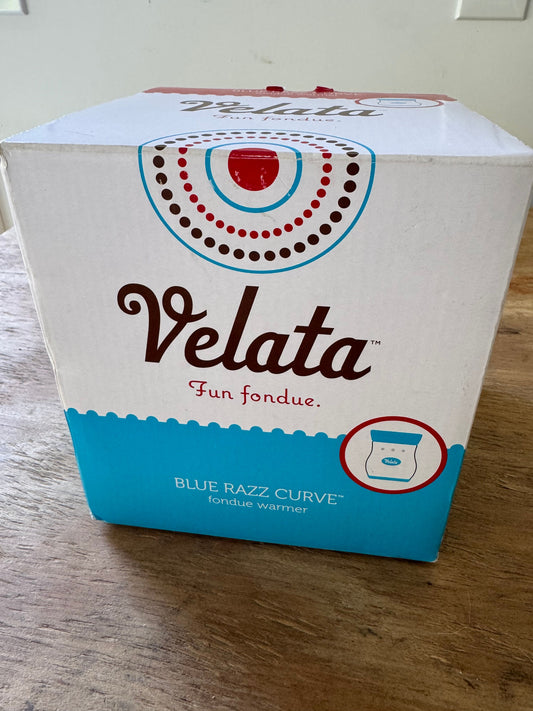 Velata Fondue Warmer Blue Razz Curve Fondue Warmer Kitchen