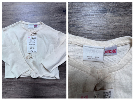 Zara Zara Girls Cardigan Sweater 2y NWT 2T