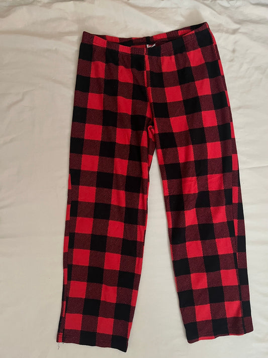 Holiday Time women's medium pajama pants red/black buffalo plaid, flannel, elastic waist Women's - M