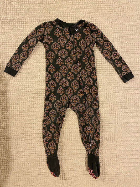 Burts Bees Baby Cotton footed onesie 12 Months